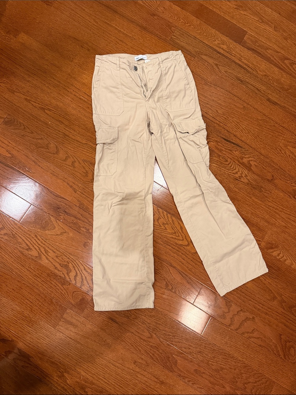 Women’s Beige Cargo Pants - Lightweight Utility Trousers